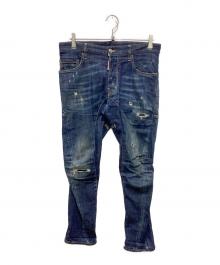 DSQUARED2（ディースクエアード）の古着「ダメージ加工デニムパンツ」｜インディゴ