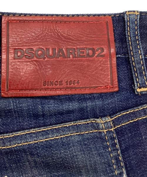 DSQUARED2（ディースクエアード）DSQUARED2 (ディースクエアード) ダメージ加工デニムパンツ インディゴ サイズ:46の古着・服飾アイテム