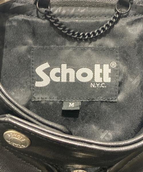Schott（ショット）Schott (ショット) 70S SINGLE RIDERS JACKET / ライダースジャケット ブラック サイズ:Mの古着・服飾アイテム