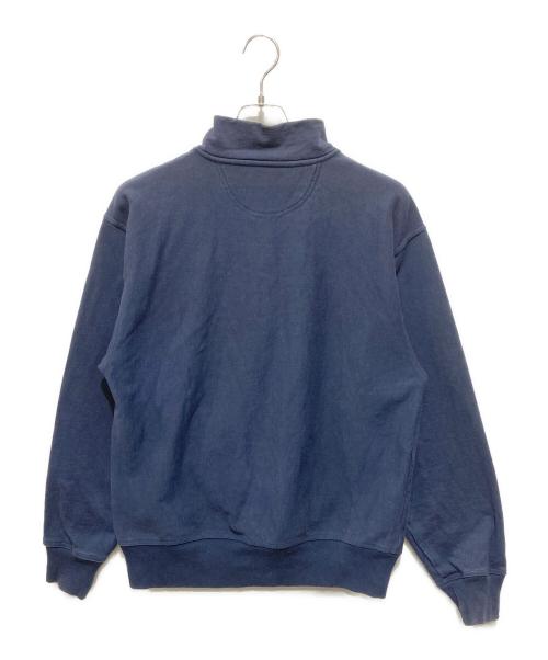 stussy（ステューシー）stussy (ステューシー) Stock Logo Mock Zip ネイビー サイズ:Mの古着・服飾アイテム