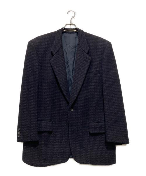 COMME des GARCONS HOMME（コムデギャルソン オム）COMME des GARCONS HOMME (コムデギャルソン オム) ウール テーラードジャケット / AD1990 パープル サイズ:Mの古着・服飾アイテム