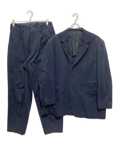 Y's for men（ワイズフォーメン）Y'S for men (ワイズフォーメン) リネン3Bセットアップスーツ ネイビー サイズ:Mの古着・服飾アイテム