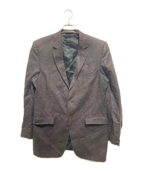 DOLCE & GABBANA（ドルチェ＆ガッバーナ）DOLCE & GABBANA (ドルチェ＆ガッバーナ) リネンテーラードジャケット ブラウン サイズ:表記無しの古着・服飾アイテム