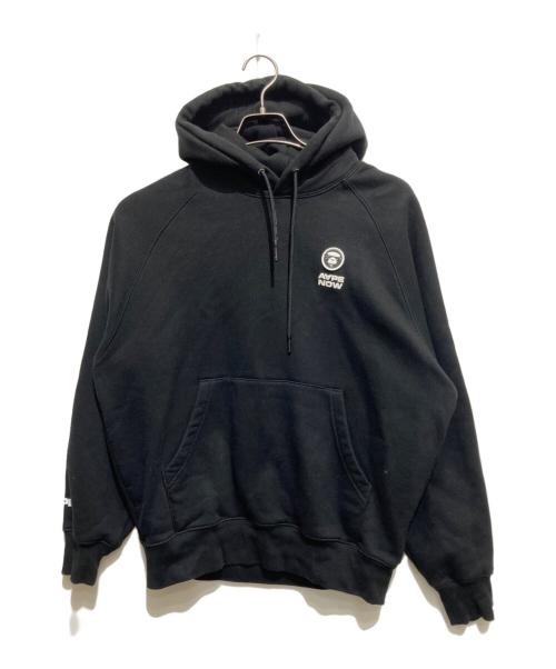 A BATHING APE（アベイシングエイプ）A BATHING APE (アベイシングエイプ) Aaper ロゴ パーカー ブラック サイズ:Ｓの古着・服飾アイテム