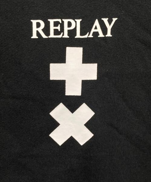 REPLAY（リプレイ）REPLAY (リプレイ) MARTIN GARRIX (マーティン・ギャリックス) ロゴパーカー ブラック サイズ:FREEの古着・服飾アイテム