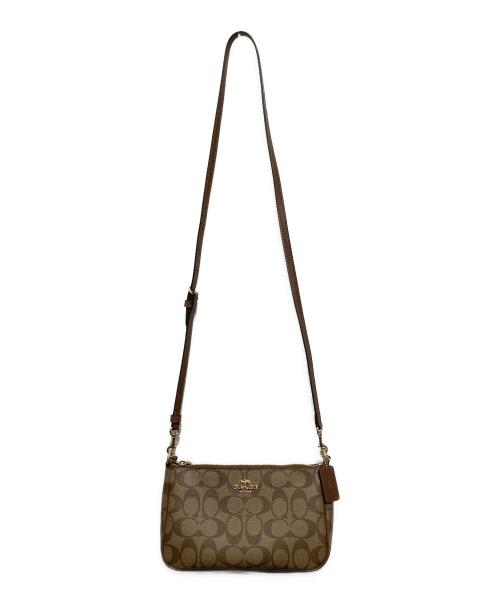 COACH（コーチ）COACH (コーチ) 2WAYショルダーバッグ ブラウンの古着・服飾アイテム