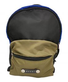 MARNI（マルニ）の古着「ハックニーパネル リュックサック/Hackney Panelled Backpack」｜ブラック×カーキ