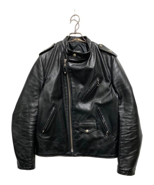 Schott（ショット）Schott (ショット) スタンド ワンスターライダースジャケット/603UST STAND ONESTAR RIDER'S JACKET ブラック サイズ:38の古着・服飾アイテム