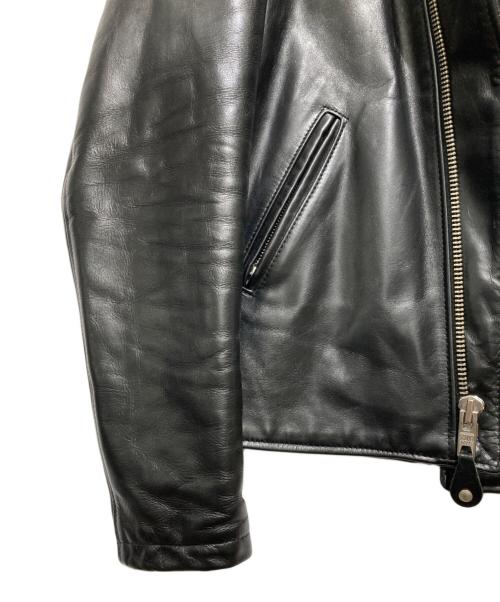 Schott（ショット）Schott (ショット) スタンド ワンスターライダースジャケット/603UST STAND ONESTAR RIDER'S JACKET ブラック サイズ:38の古着・服飾アイテム