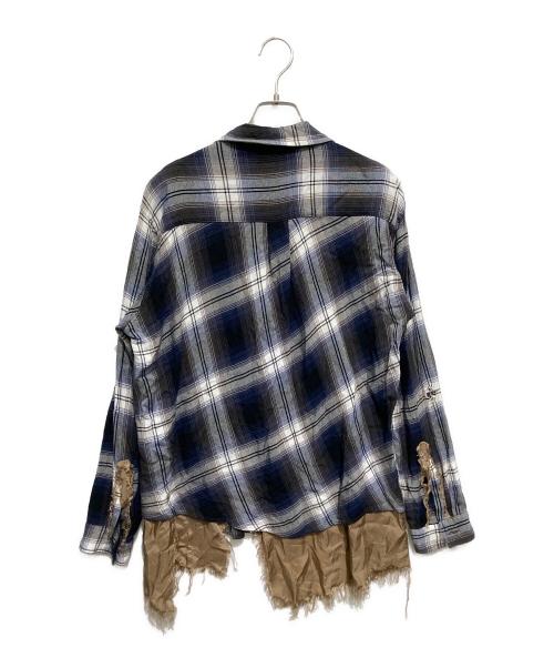sulvam（サルバム）sulvam (サルバム) SHORT OPEN COLLAR SHIRTS ネイビー サイズ:Mの古着・服飾アイテム