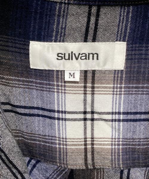 sulvam（サルバム）sulvam (サルバム) SHORT OPEN COLLAR SHIRTS ネイビー サイズ:Mの古着・服飾アイテム