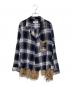 sulvam（サルバム）の古着「SHORT OPEN COLLAR SHIRTS」｜ネイビー
