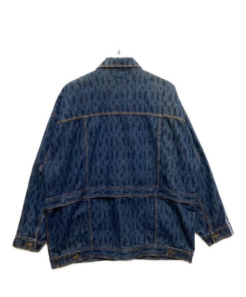 adidas（アディダス）adidas (アディダス) Ivy Park (アイヴィーパーク) モノグラムデニムトラックジャケット ブルー サイズ:Oの古着・服飾アイテム