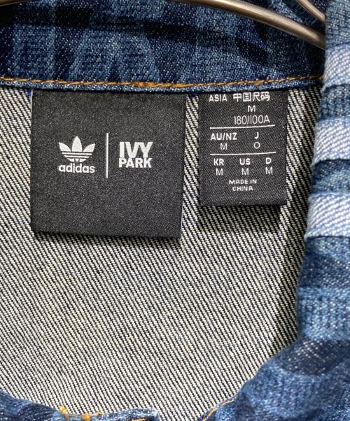 adidas（アディダス）adidas (アディダス) Ivy Park (アイヴィーパーク) モノグラムデニムトラックジャケット ブルー サイズ:Oの古着・服飾アイテム
