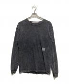 ALEXANDER WANGアレキサンダー・ワン）の古着「プリントTシャツ/ACID WASH L/S TEE」｜グレー