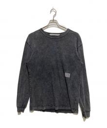ALEXANDER WANG（アレキサンダー・ワン）の古着「プリントTシャツ/ACID WASH L/S TEE」｜グレー