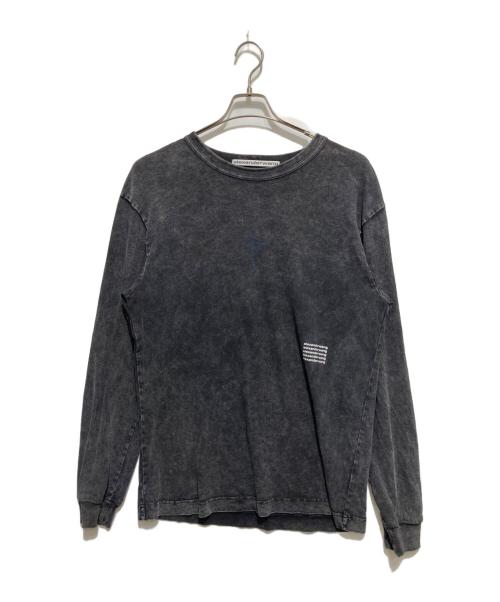 ALEXANDER WANG（アレキサンダー・ワン）ALEXANDER WANG (アレキサンダー・ワン) プリントTシャツ/ACID WASH L/S TEE グレー サイズ:Mの古着・服飾アイテム