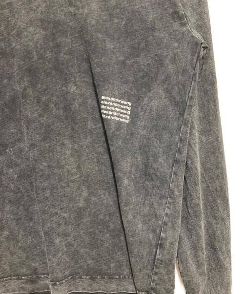ALEXANDER WANG（アレキサンダー・ワン）ALEXANDER WANG (アレキサンダー・ワン) プリントTシャツ/ACID WASH L/S TEE グレー サイズ:Mの古着・服飾アイテム