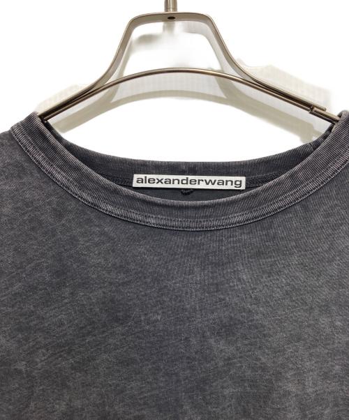 ALEXANDER WANG（アレキサンダー・ワン）ALEXANDER WANG (アレキサンダー・ワン) プリントTシャツ/ACID WASH L/S TEE グレー サイズ:Mの古着・服飾アイテム