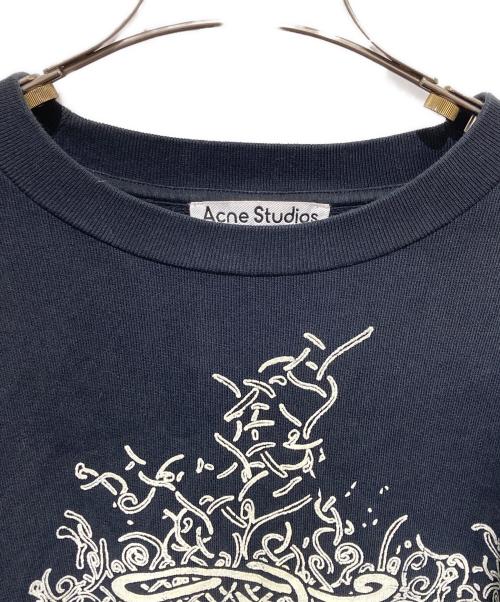 Acne studios（アクネ ストゥディオズ）ACNE STUDIOS (アクネ ストゥディオズ) ルミナスロゴスウェット ブラック サイズ:XSの古着・服飾アイテム