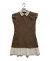 THE TOE（ザ・トゥー）の古着「レオポルドツイードドレス/Leopold Tweed Dress」｜ブラウン