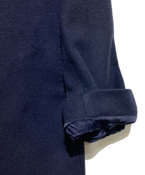 Max Mara Studio（マックスマーラ ストゥディオ）MAX MARA STUDIO (マックスマーラ ストゥディオ) ベルト付ヴァージンウールコート ネイビー サイズ:36の古着・服飾アイテム