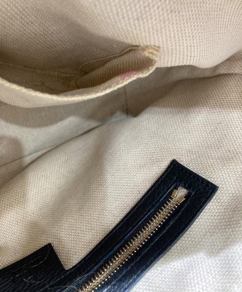 GUCCI（グッチ）GUCCI (グッチ) ソーホー2WAYハンドバッグ ブラックの古着・服飾アイテム