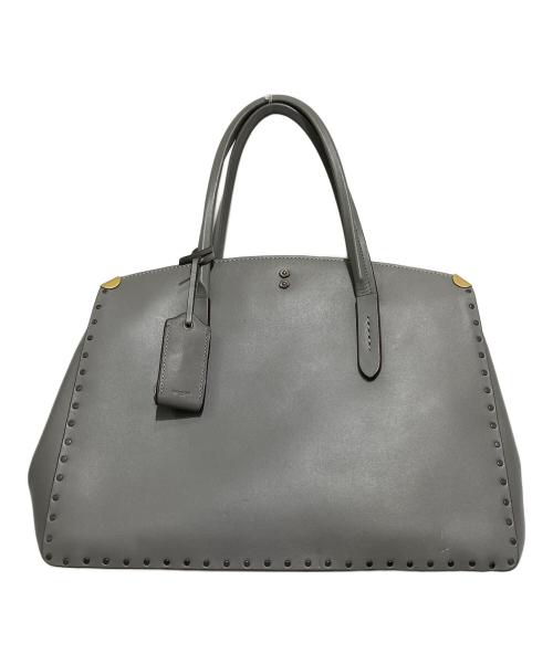 COACH（コーチ）COACH (コーチ) Cooper Carryall With Rivets グレーの古着・服飾アイテム