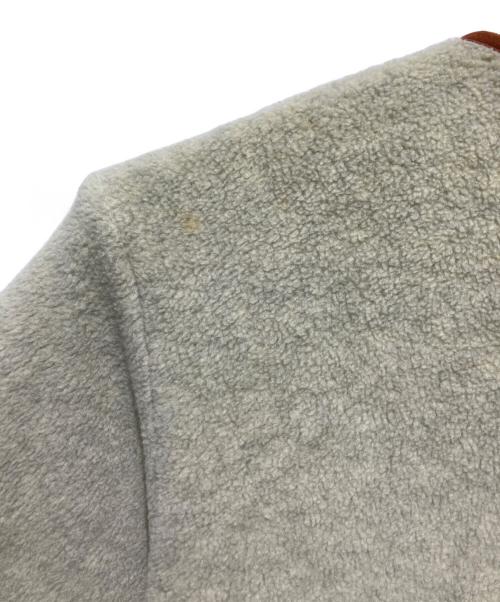 Patagonia（パタゴニア）Patagonia (パタゴニア) フリースジャケットシンチラカーディガン アイボリー×ブラウン サイズ:Sの古着・服飾アイテム