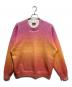 Aape BY A BATHING APE（エーエイプ バイ アベイシングエイプ）の古着「Moonface logo gradient knit jumper」｜オレンジ×ピンク