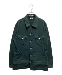 COMME des GARCONS HOMME DEUX（コムデギャルソン オム ドゥ）の古着「スウェットトラッカージャケット」｜グリーン