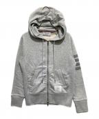 Thom Browneトムブラウン）の古着「CLASSIC FULL ZIP HOODIE」｜グレー