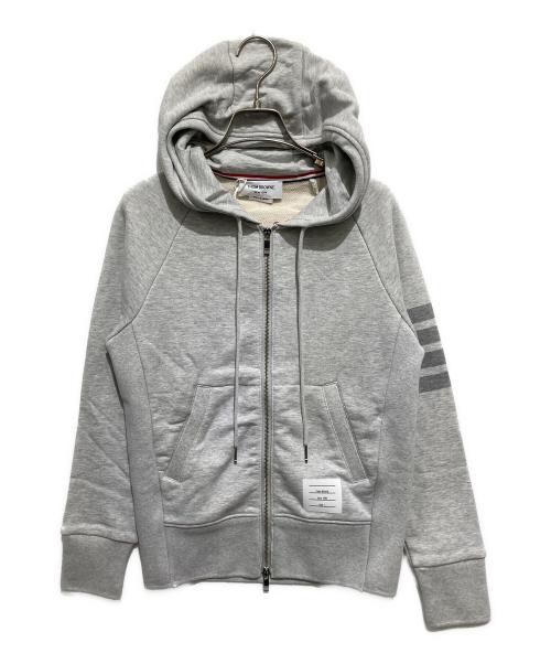 Thom Browne（トムブラウン）Thom Browne (トムブラウン) CLASSIC FULL ZIP HOODIE グレー サイズ:1の古着・服飾アイテム