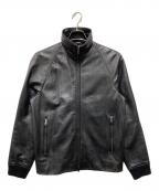theoryセオリー）の古着「Stand Collar Jacket in Polished Nappa」｜ブラック