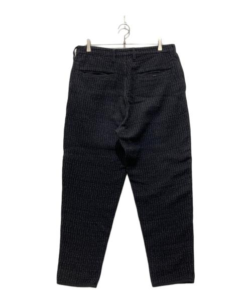 Porter Classic（ポータークラシック）Porter Classic (ポータークラシック) ドットストライプ柄 コットンパンツ ブラック サイズ:Lの古着・服飾アイテム