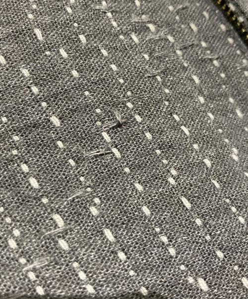Porter Classic（ポータークラシック）Porter Classic (ポータークラシック) ドットストライプ柄 コットンパンツ ブラック サイズ:Lの古着・服飾アイテム