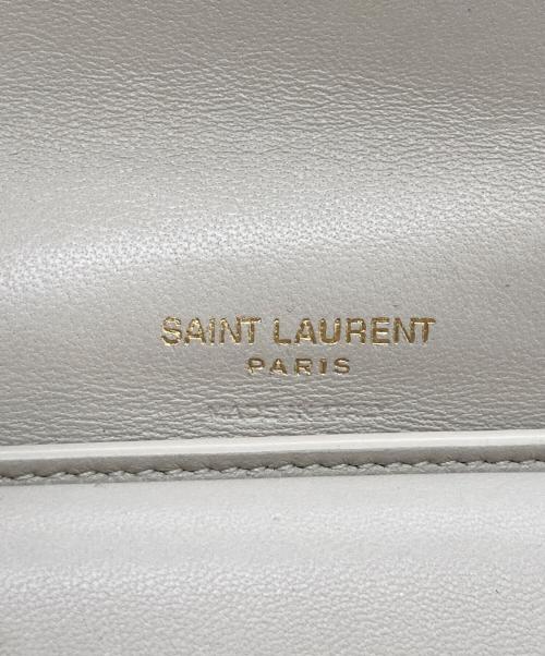 Saint Laurent Paris（サンローランパリ）Saint Laurent Paris (サンローランパリ) モノグラム マルチフォールドウォレット / カサンドラ ホワイト サイズ:OneSizeの古着・服飾アイテム