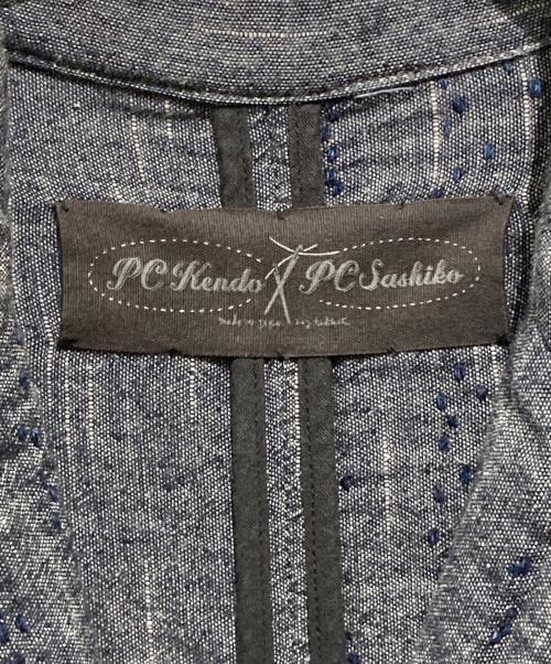 Porter Classic（ポータークラシック）Porter Classic (ポータークラシック) ニュー刺し子テーラードジャケット / NEW SASHIKO TAILORED JACKET インディゴ サイズ:Mの古着・服飾アイテム