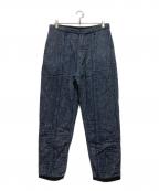 Porter Classicポータークラシック）の古着「NEW SASHIKO CROPPED PANTS / ニュー刺し子クロップドパンツ」｜インディゴ