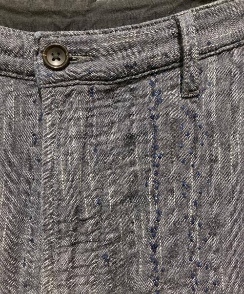 Porter Classic（ポータークラシック）Porter Classic (ポータークラシック) NEW SASHIKO CROPPED PANTS / ニュー刺し子クロップドパンツ インディゴ サイズ:Mの古着・服飾アイテム