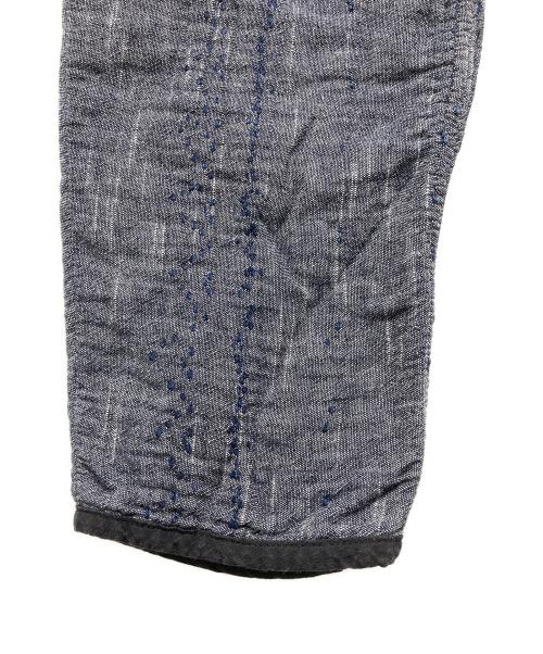 Porter Classic（ポータークラシック）Porter Classic (ポータークラシック) NEW SASHIKO CROPPED PANTS / ニュー刺し子クロップドパンツ インディゴ サイズ:Mの古着・服飾アイテム