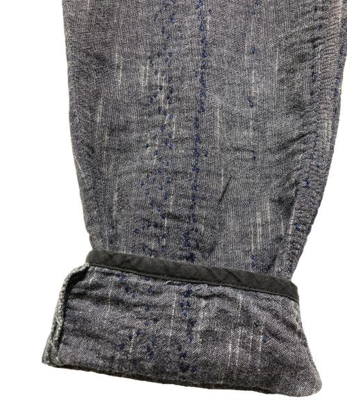 Porter Classic（ポータークラシック）Porter Classic (ポータークラシック) NEW SASHIKO CROPPED PANTS / ニュー刺し子クロップドパンツ インディゴ サイズ:Mの古着・服飾アイテム