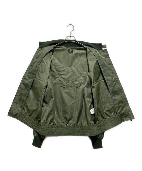 Needles（ニードルズ）Needles (ニードルズ) G-8 Jacket - Python Jacquard Sat / G－8ジャケットパイソンジャガードサテン グリーン サイズ:Lの古着・服飾アイテム