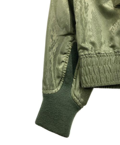Needles（ニードルズ）Needles (ニードルズ) G-8 Jacket - Python Jacquard Sat / G－8ジャケットパイソンジャガードサテン グリーン サイズ:Lの古着・服飾アイテム