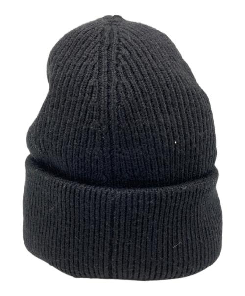 MM6 Maison Margiela（エムエムシックスメゾンマルジェラ）MM6 Maison Margiela (エムエムシックスメゾンマルジェラ) mm6パッチニットキャップ ブラック サイズ:Mの古着・服飾アイテム