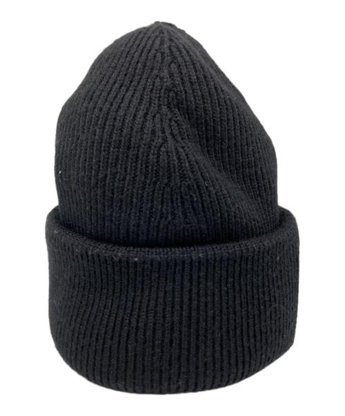 MM6 Maison Margiela（エムエムシックスメゾンマルジェラ）MM6 Maison Margiela (エムエムシックスメゾンマルジェラ) mm6パッチニットキャップ ブラック サイズ:Mの古着・服飾アイテム