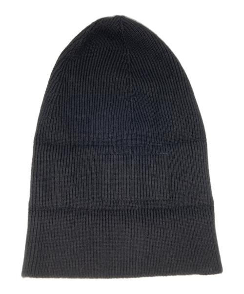 MM6 Maison Margiela（エムエムシックスメゾンマルジェラ）MM6 Maison Margiela (エムエムシックスメゾンマルジェラ) mm6パッチニットキャップ ブラック サイズ:Mの古着・服飾アイテム