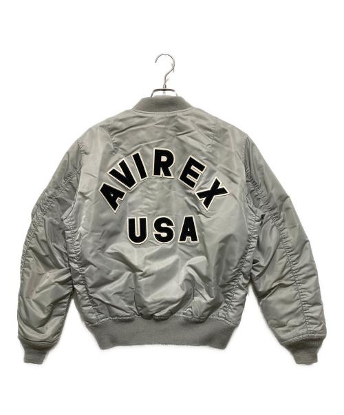 AVIREX（アヴィレックス）AVIREX (アヴィレックス) コマーシャルロゴMA-1ジャケット カーキ サイズ:Lの古着・服飾アイテム
