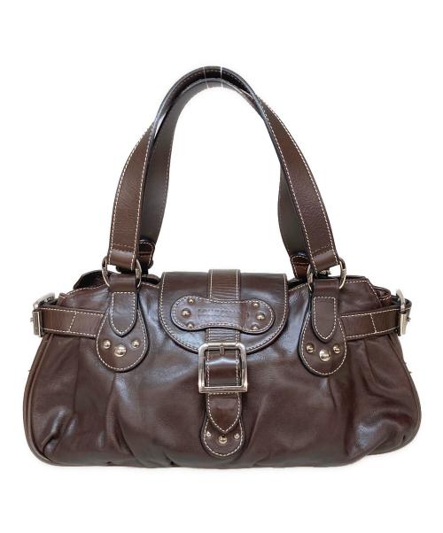 LONGCHAMP（ロンシャン）LONGCHAMP (ロンシャン) レザーハンドバッグ / IDOLE ブラウンの古着・服飾アイテム