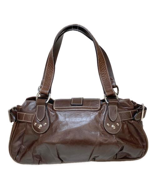 LONGCHAMP（ロンシャン）LONGCHAMP (ロンシャン) レザーハンドバッグ / IDOLE ブラウンの古着・服飾アイテム